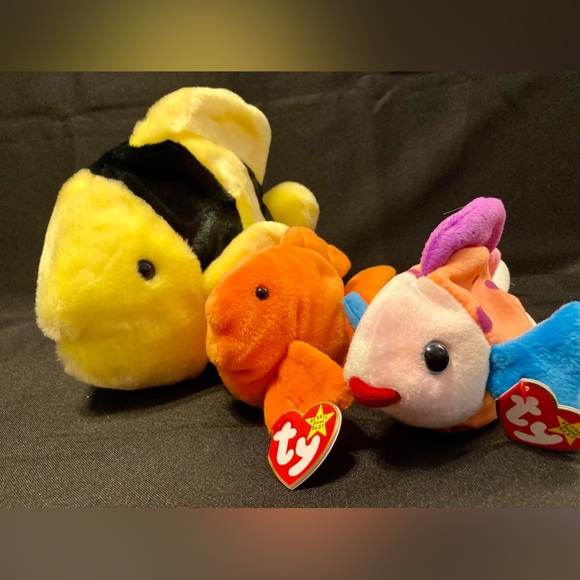 Ty “Bubbles,” “Goldy” & “Lips” trio - Picture 2 of 8